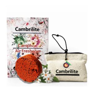 Camphor Hanging Pouch –  Cars & Closets 100% Organic Air Freshener Pack of 1 (Jasmine)