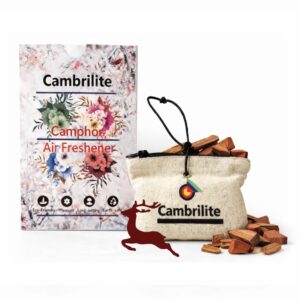 Camphor Hanging Pouch – Cars & Closets 100% Organic  Air Freshener Pack of 1 (Musk-OUD)