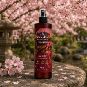 Cambrilte Room freshener water based luxurious, aerosol free, alcohol free fragrance for Home/Office/Living space (200 ml)-(French Rose)