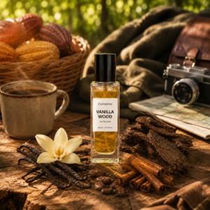 Cambrilite Car Perfume Diffuser-Premium Fragrance Spray (18 ml)-Hanging card-(Vanilla Wood)